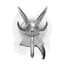 viking axe tattoo design idea