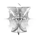 viking axe tattoo design idea