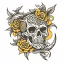 écriture chicanos tattoo design idea