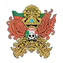 Mexico and Croatia flag together representing heritage  tattoo design idea