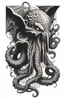 Realism "Cthulhu From H.P. Lovecraft" Tattoo Design Idea tattoo design idea