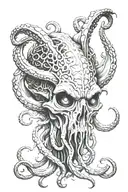 Realism Cthulhu From H.P. Lovecraft  tattoo design idea