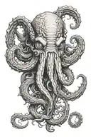 Realism Cthulhu From H.P. Lovecraft  tattoo design idea