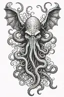 Cthulhu From H.P. Lovecraft  tattoo design idea