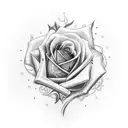 the stem of a rose that wraps around the bicep and on the triceps area the heart logo of "american idiot" from "green da tattoo design idea