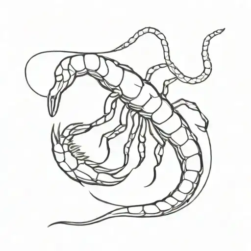 shrimp death G   tattoo design idea