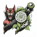 420 and marvel characters tattoo design idea