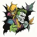 420 and marvel characters tattoo design idea