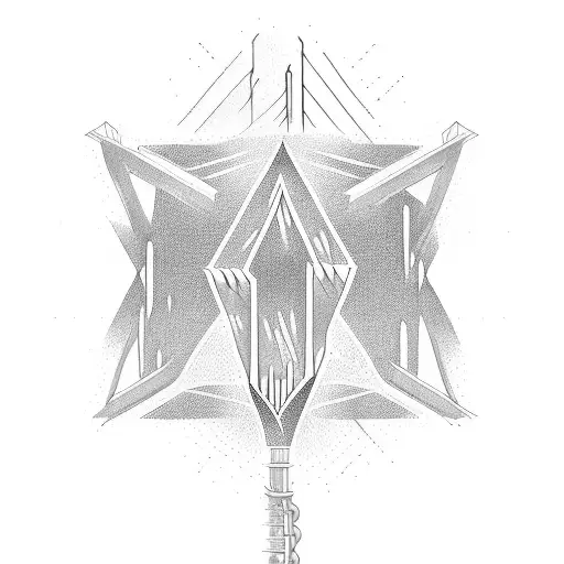  electricity pylon tattoo design idea