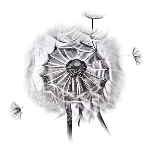 Dandelion tattoo design idea