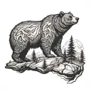 brother bear mountain  tattoo design idea