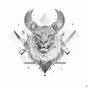 animal sleeve tattoo design idea