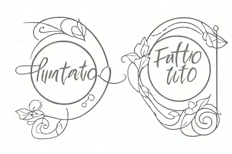 text written tattoo design idea