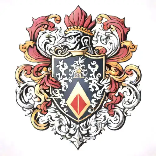 ai art design A family crest tattoo design idea
