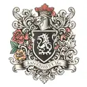 ai art design A family crest tattoo design idea