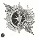 greek god chronos tattoo design idea