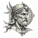 greek god chronos tattoo design idea