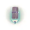 A vintage microphone with gym equipment intertwined, symbolizing the client's love for music and fitness tattoo design idea