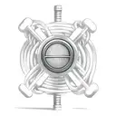 A vintage microphone with gym equipment intertwined, symbolizing the client's love for music and fitness tattoo design idea