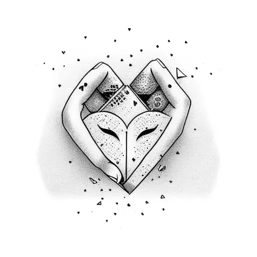 broken heart that says the American dream babe tattoo design idea