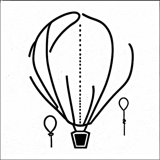 balloons tattoo design idea