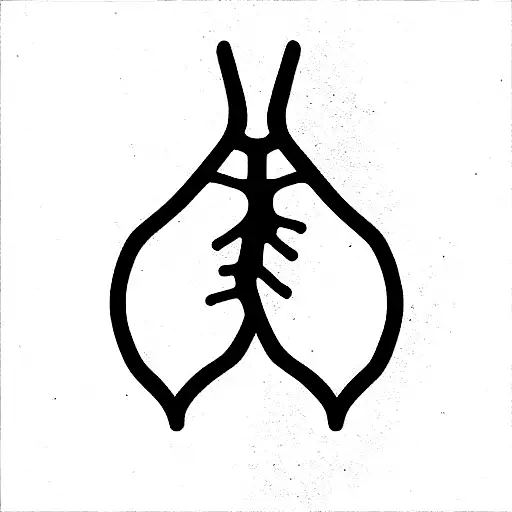 lungs tattoo design idea