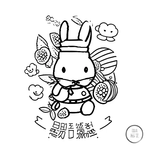 Miffy with Tangerine tattoo design idea
