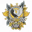 Fenerbahçe ultras group on stadium tattoo design idea