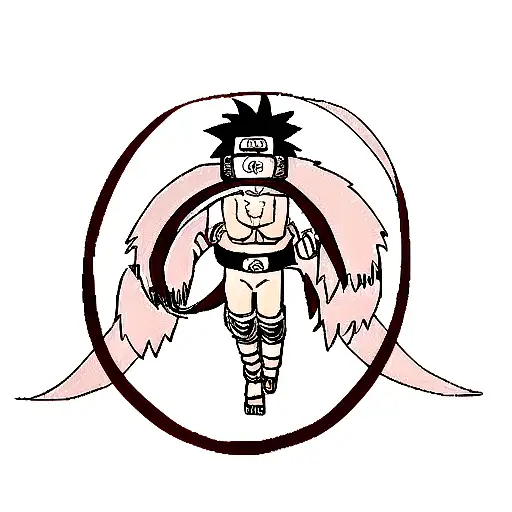 naruto headband nine tail beast tattoo design idea
