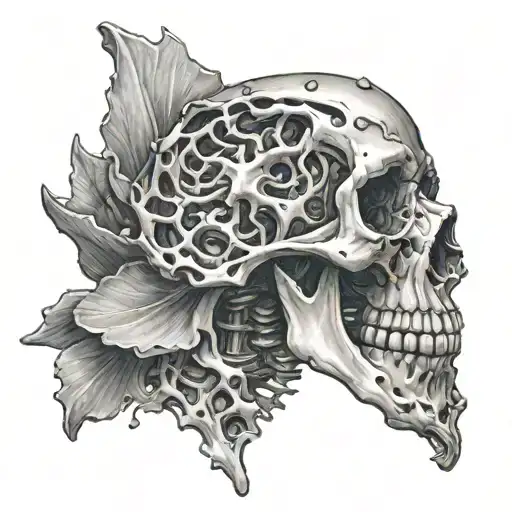 vertebrae tattoo design idea