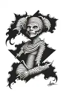 mummy wrap sleeve tatto tattoo design idea