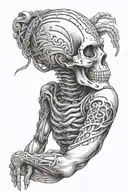 mummy wrap sleeve featuring tattoo design idea