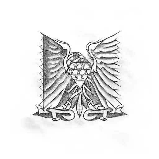 Albanian flag.   tattoo design idea