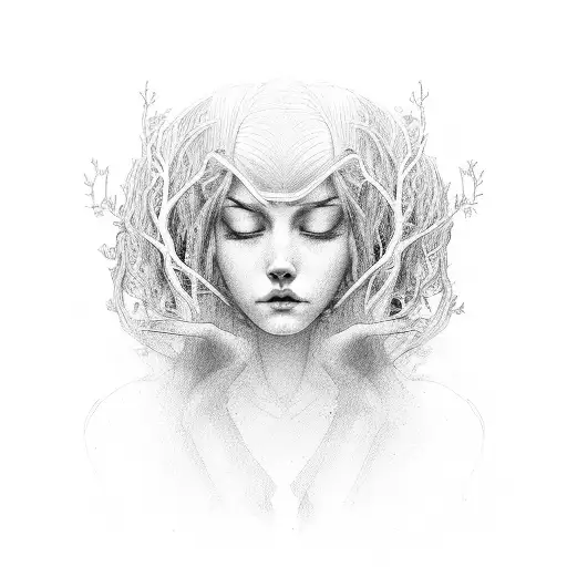 female roots strength love miscarriage  tattoo design idea