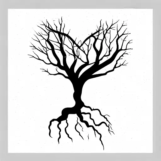 female roots strength love miscarriage  tattoo design idea