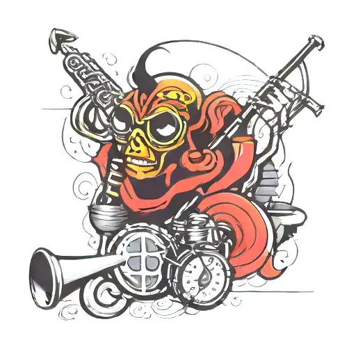 tattoo inspired by the song Miles Davis And The Cool by The Gaslight Anthem tattoo design idea