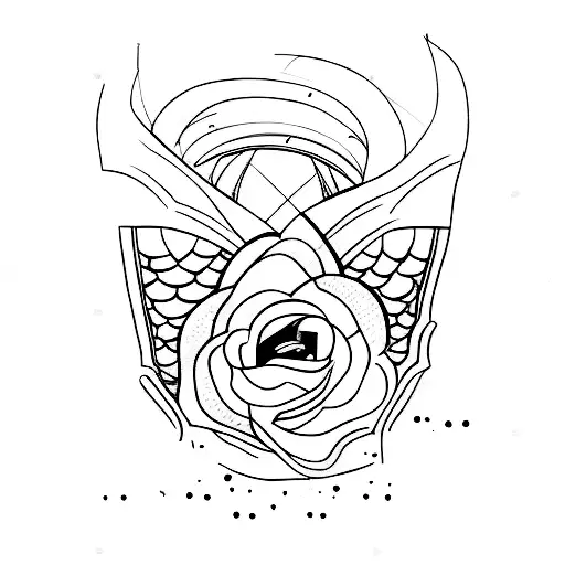 minimalistic fine line art on ankle tattoo design idea