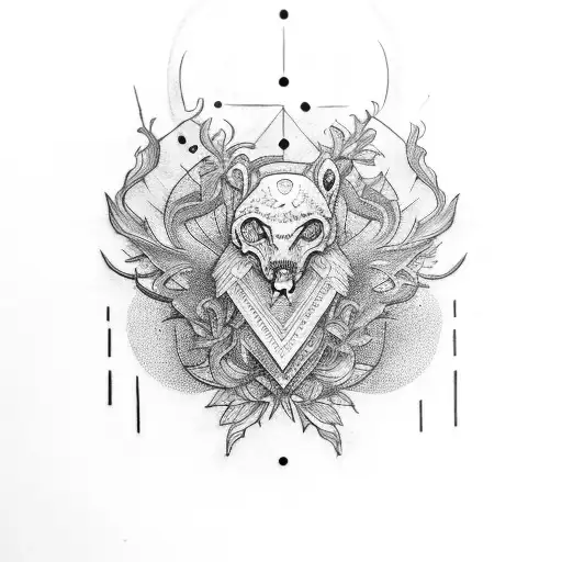 double door tattoo design idea