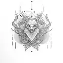 double door tattoo design idea