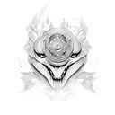 double door tattoo design idea