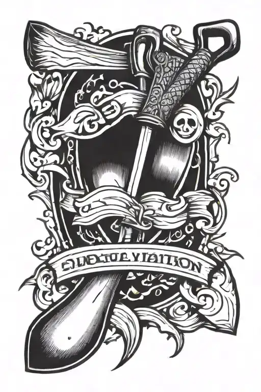 shovel motivation  tattoo design idea