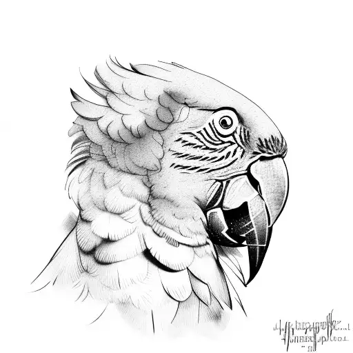 macaw tattoo design idea