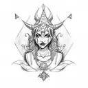 jester tattoo design idea