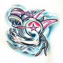 Space Monster tattoo design idea