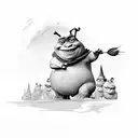 shrek tattoo design idea