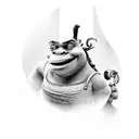 shrek tattoo design idea