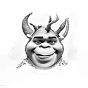 shrek tattoo design idea