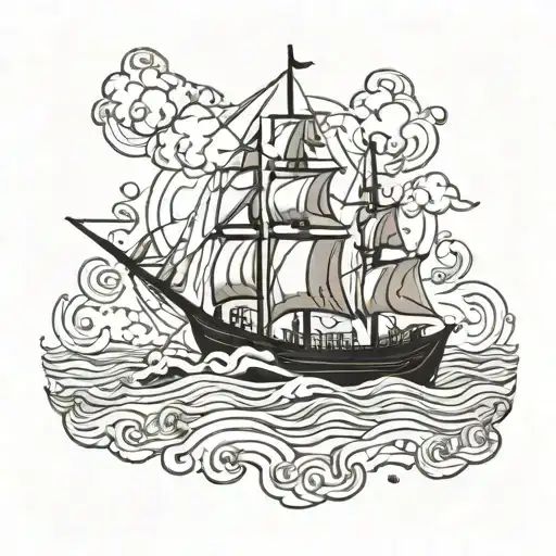burn all the boats tattoo design idea