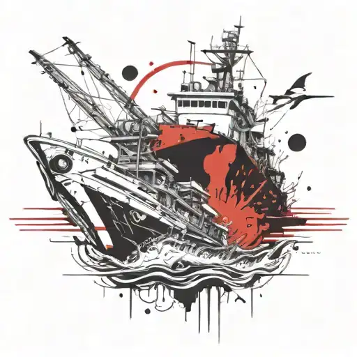 burn all the boats tattoo design idea