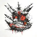 burn all the boats tattoo design idea